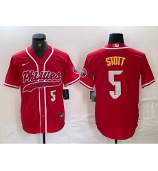 Men Philadelphia Phillies 5 Bryson Stott Red 2024 City Connect Stitched Jersey 2 Men Philadelphia Phillies 5 Bryson Stott Red 2024 City Connect Stitched Jersey 2