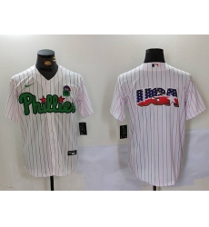 Men Philadelphia Phillies Big Logo White Stitched Jersey Men Philadelphia Phillies Big Logo White Stitched Jersey