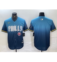 Men Philadelphia Phillies Blank Blue 2024 City Connect Limited Stitched Jersey 5 Men Philadelphia Phillies Blank Blue 2024 City Connect Limited Stitched Jersey 5