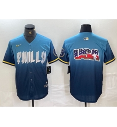 Men Philadelphia Phillies Blue Team Big Logo 2024 City Connect Limited Stitched Baseball Jerseys Men Philadelphia Phillies Blue Team Big Logo 2024 City Connect Limited Stitched Baseball Jerseys