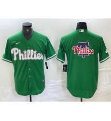 Men Philadelphia Phillies Green Team Big Logo Cool Base Stitched Baseball Jerseys Men Philadelphia Phillies Green Team Big Logo Cool Base Stitched Baseball Jerseys