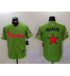 Men Philadelphia Phillies Phanatic Green Cool Base Stitched Jersey Men Philadelphia Phillies Phanatic Green Cool Base Stitched Jersey