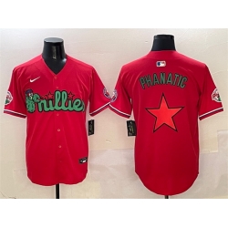 Men Philadelphia Phillies Red Phanatic Limited Stitched Jersey