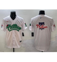 Men Philadelphia Phillies Team Big Logo White Phanatic Limited Stitched Jersey