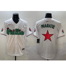Men Philadelphia Phillies White Phanatic Limited Stitched Jersey Men Philadelphia Phillies White Phanatic Limited Stitched Jersey