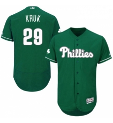 Mens Majestic Philadelphia Phillies 29 John Kruk Green Celtic Flexbase Authentic Collection MLB Jersey Mens Majestic Philadelphia Phillies 29 John Kruk Green Celtic Flexbase Authentic Collection MLB Jersey