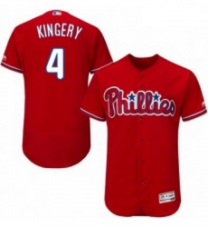 Mens Majestic Philadelphia Phillies 4 Scott Kingery Red Alternate Flex Base Authentic Collection MLB Jersey Mens Majestic Philadelphia Phillies 4 Scott Kingery Red Alternate Flex Base Authentic Collection MLB Jersey