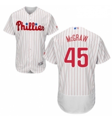 Mens Majestic Philadelphia Phillies 45 Tug McGraw White Home Flex Base Authentic Collection MLB Jersey Mens Majestic Philadelphia Phillies 45 Tug McGraw White Home Flex Base Authentic Collection MLB Jersey
