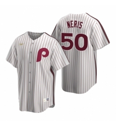Mens Nike Philadelphia Phillies 50 Hector Neris White Cooperstown Collection Home Stitched Baseball Jersey Mens Nike Philadelphia Phillies 50 Hector Neris White Cooperstown Collection Home Stitched Baseball Jersey