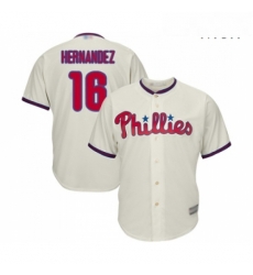 Mens Philadelphia Phillies 16 Cesar Hernandez Replica Cream Alternate Cool Base Baseball Jersey Mens Philadelphia Phillies 16 Cesar Hernandez Replica Cream Alternate Cool Base Baseball Jersey