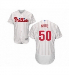 Mens Philadelphia Phillies 50 Hector Neris White Home Flex Base Authentic Collection Baseball Jersey Mens Philadelphia Phillies 50 Hector Neris White Home Flex Base Authentic Collection Baseball Jersey