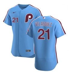 Philadelphia Phillies 21 Vince Velasquez Men Nike Light Blue Alternate 2020 Authentic Player MLB Jersey Philadelphia Phillies 21 Vince Velasquez Men Nike Light Blue Alternate 2020 Authentic Player MLB Jersey