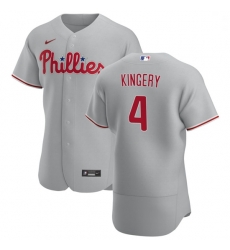 Philadelphia Phillies 4 Scott Kingery Men Nike Gray Road 2020 Authentic Player MLB Jersey Philadelphia Phillies 4 Scott Kingery Men Nike Gray Road 2020 Authentic Player MLB Jersey