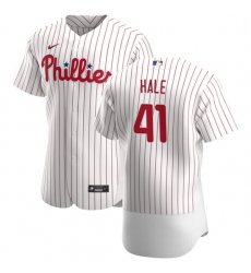 Philadelphia Phillies 41 David Hale Men Nike White Home 2020 Authentic Player MLB Jersey Philadelphia Phillies 41 David Hale Men Nike White Home 2020 Authentic Player MLB Jersey