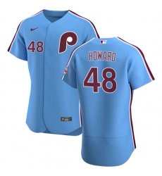 Philadelphia Phillies 48 Spencer Howard Men Nike Light Blue Alternate 2020 Authentic Player MLB Jersey Philadelphia Phillies 48 Spencer Howard Men Nike Light Blue Alternate 2020 Authentic Player MLB Jersey