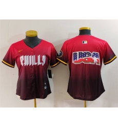 Women Philadelphia Phillies Team Big Logo Red 2024 City Connect Limited Stitched Baseball Jersey Women Philadelphia Phillies Team Big Logo Red 2024 City Connect Limited Stitched Baseball Jersey