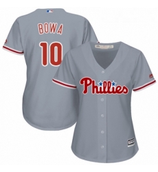 Womens Majestic Philadelphia Phillies 10 Larry Bowa Authentic Grey Road Cool Base MLB Jersey Womens Majestic Philadelphia Phillies 10 Larry Bowa Authentic Grey Road Cool Base MLB Jersey