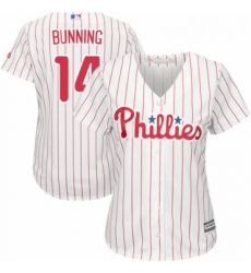 Womens Majestic Philadelphia Phillies 14 Jim Bunning Authentic WhiteRed Strip Home Cool Base MLB Jersey Womens Majestic Philadelphia Phillies 14 Jim Bunning Authentic WhiteRed Strip Home Cool Base MLB Jersey