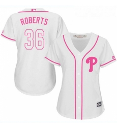 Womens Majestic Philadelphia Phillies 36 Robin Roberts Authentic White Fashion Cool Base MLB Jersey Womens Majestic Philadelphia Phillies 36 Robin Roberts Authentic White Fashion Cool Base MLB Jersey
