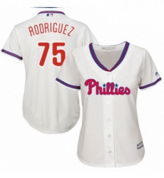 Womens Majestic Philadelphia Phillies 75 Francisco Rodriguez Authentic Cream Alternate Cool Base MLB Jersey Womens Majestic Philadelphia Phillies 75 Francisco Rodriguez Authentic Cream Alternate Cool Base MLB Jersey