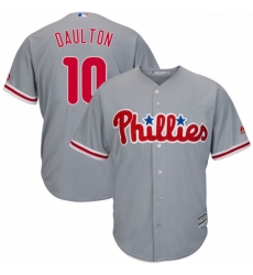 Youth Majestic Philadelphia Phillies 10 Darren Daulton Authentic Grey Road Cool Base MLB Jersey Youth Majestic Philadelphia Phillies 10 Darren Daulton Authentic Grey Road Cool Base MLB Jersey