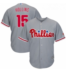 Youth Majestic Philadelphia Phillies 15 Dave Hollins Replica Grey Road Cool Base MLB Jersey Youth Majestic Philadelphia Phillies 15 Dave Hollins Replica Grey Road Cool Base MLB Jersey