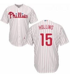 Youth Majestic Philadelphia Phillies 15 Dave Hollins Replica WhiteRed Strip Home Cool Base MLB Jersey Youth Majestic Philadelphia Phillies 15 Dave Hollins Replica WhiteRed Strip Home Cool Base MLB Jersey
