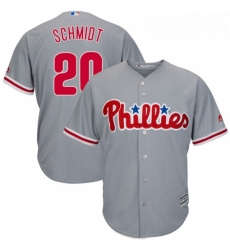 Youth Majestic Philadelphia Phillies 20 Mike Schmidt Authentic Grey Road Cool Base MLB Jersey Youth Majestic Philadelphia Phillies 20 Mike Schmidt Authentic Grey Road Cool Base MLB Jersey