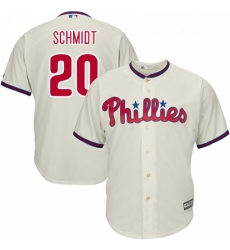 Youth Majestic Philadelphia Phillies 20 Mike Schmidt Replica Cream Alternate Cool Base MLB Jersey Youth Majestic Philadelphia Phillies 20 Mike Schmidt Replica Cream Alternate Cool Base MLB Jersey