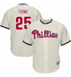 Youth Majestic Philadelphia Phillies 25 Jim Thome Authentic Cream Alternate Cool Base MLB Jersey Youth Majestic Philadelphia Phillies 25 Jim Thome Authentic Cream Alternate Cool Base MLB Jersey