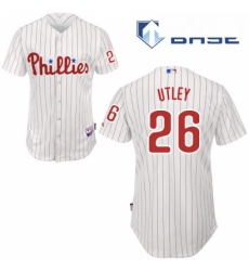 Youth Majestic Philadelphia Phillies 26 Chase Utley Authentic WhiteRed Strip Home Cool Base MLB Jersey Youth Majestic Philadelphia Phillies 26 Chase Utley Authentic WhiteRed Strip Home Cool Base MLB Jersey