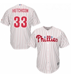 Youth Majestic Philadelphia Phillies 33 Drew Hutchison Authentic WhiteRed Strip Home Cool Base MLB Jersey Youth Majestic Philadelphia Phillies 33 Drew Hutchison Authentic WhiteRed Strip Home Cool Base MLB Jersey