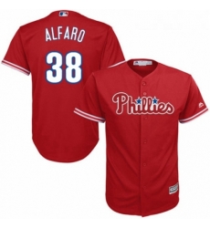 Youth Majestic Philadelphia Phillies 38 Jorge Alfaro Authentic Red Alternate Cool Base MLB Jersey Youth Majestic Philadelphia Phillies 38 Jorge Alfaro Authentic Red Alternate Cool Base MLB Jersey