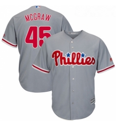Youth Majestic Philadelphia Phillies 45 Tug McGraw Replica Grey Road Cool Base MLB Jersey Youth Majestic Philadelphia Phillies 45 Tug McGraw Replica Grey Road Cool Base MLB Jersey