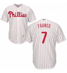 Youth Majestic Philadelphia Phillies 7 Maikel Franco Authentic WhiteRed Strip Home Cool Base MLB Jersey Youth Majestic Philadelphia Phillies 7 Maikel Franco Authentic WhiteRed Strip Home Cool Base MLB Jersey