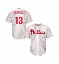 Youth Philadelphia Phillies 13 Sean Rodriguez Replica White Red Strip Home Cool Base Baseball Jersey Youth Philadelphia Phillies 13 Sean Rodriguez Replica White Red Strip Home Cool Base Baseball Jersey