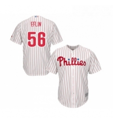 Youth Philadelphia Phillies 56 Zach Eflin Replica White Red Strip Home Cool Base Baseball Jersey Youth Philadelphia Phillies 56 Zach Eflin Replica White Red Strip Home Cool Base Baseball Jersey