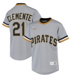Men Pittsburgh Pirates 21 Roberto Clemente Grey Stitched jersey Men Pittsburgh Pirates 21 Roberto Clemente Grey Stitched jersey