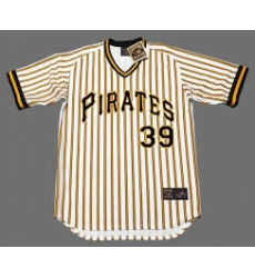 Men Pittsburgh Pirates #39 Dave Parker White Pinstripe Throwback Jersey Men Pittsburgh Pirates #39 Dave Parker White Pinstripe Throwback Jersey