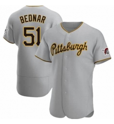 Men Pittsburgh Pirates David Bednar #51 Gray Cool Base Stitched Jersey Men Pittsburgh Pirates David Bednar #51 Gray Cool Base Stitched Jersey
