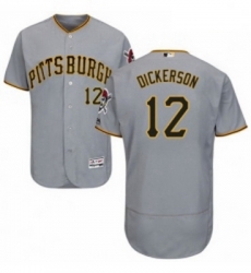 Mens Majestic Pittsburgh Pirates 12 Corey Dickerson Grey Road Flex Base Authentic Collection MLB Jersey Mens Majestic Pittsburgh Pirates 12 Corey Dickerson Grey Road Flex Base Authentic Collection MLB Jersey
