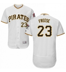 Mens Majestic Pittsburgh Pirates 23 David Freese White Home Flex Base Authentic Collection MLB Jersey Mens Majestic Pittsburgh Pirates 23 David Freese White Home Flex Base Authentic Collection MLB Jersey