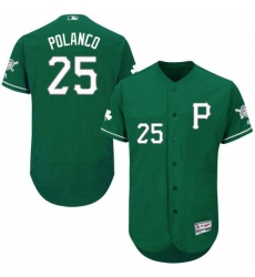 Mens Majestic Pittsburgh Pirates 25 Gregory Polanco Green Celtic Flexbase Authentic Collection MLB Jersey Mens Majestic Pittsburgh Pirates 25 Gregory Polanco Green Celtic Flexbase Authentic Collection MLB Jersey