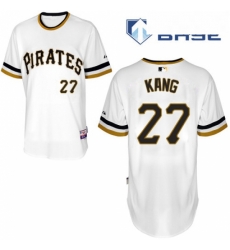 Mens Majestic Pittsburgh Pirates 27 Jung ho Kang Replica White Alternate 2 Cool Base MLB Jersey Mens Majestic Pittsburgh Pirates 27 Jung ho Kang Replica White Alternate 2 Cool Base MLB Jersey
