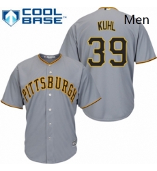Mens Majestic Pittsburgh Pirates 39 Chad Kuhl Replica Grey Road Cool Base MLB Jersey Mens Majestic Pittsburgh Pirates 39 Chad Kuhl Replica Grey Road Cool Base MLB Jersey