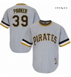 Mens Majestic Pittsburgh Pirates 39 Dave Parker Replica Grey Cooperstown Throwback MLB Jersey Mens Majestic Pittsburgh Pirates 39 Dave Parker Replica Grey Cooperstown Throwback MLB Jersey