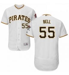 Mens Majestic Pittsburgh Pirates 55 Josh Bell White Home Flex Base Authentic Collection MLB Jersey Mens Majestic Pittsburgh Pirates 55 Josh Bell White Home Flex Base Authentic Collection MLB Jersey