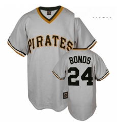 Mens Mitchell and Ness Pittsburgh Pirates 24 Barry Bonds Authentic Grey Throwback MLB Jersey Mens Mitchell and Ness Pittsburgh Pirates 24 Barry Bonds Authentic Grey Throwback MLB Jersey