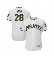 Mens Pittsburgh Pirates 28 John Jaso White Alternate Authentic Collection Flex Base Baseball Jersey Mens Pittsburgh Pirates 28 John Jaso White Alternate Authentic Collection Flex Base Baseball Jersey