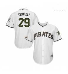 Mens Pittsburgh Pirates 29 Francisco Cervelli Replica White Alternate Cool Base Baseball Jersey Mens Pittsburgh Pirates 29 Francisco Cervelli Replica White Alternate Cool Base Baseball Jersey